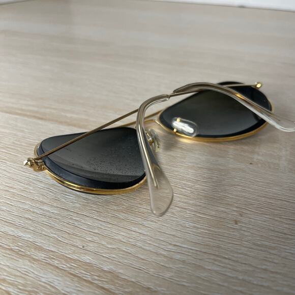 Vintage B&L Ray-Ban USA LIC Aviators Sunglasses Gold FRAMES 58-16 Excellent Cond - Picture 6 of 7